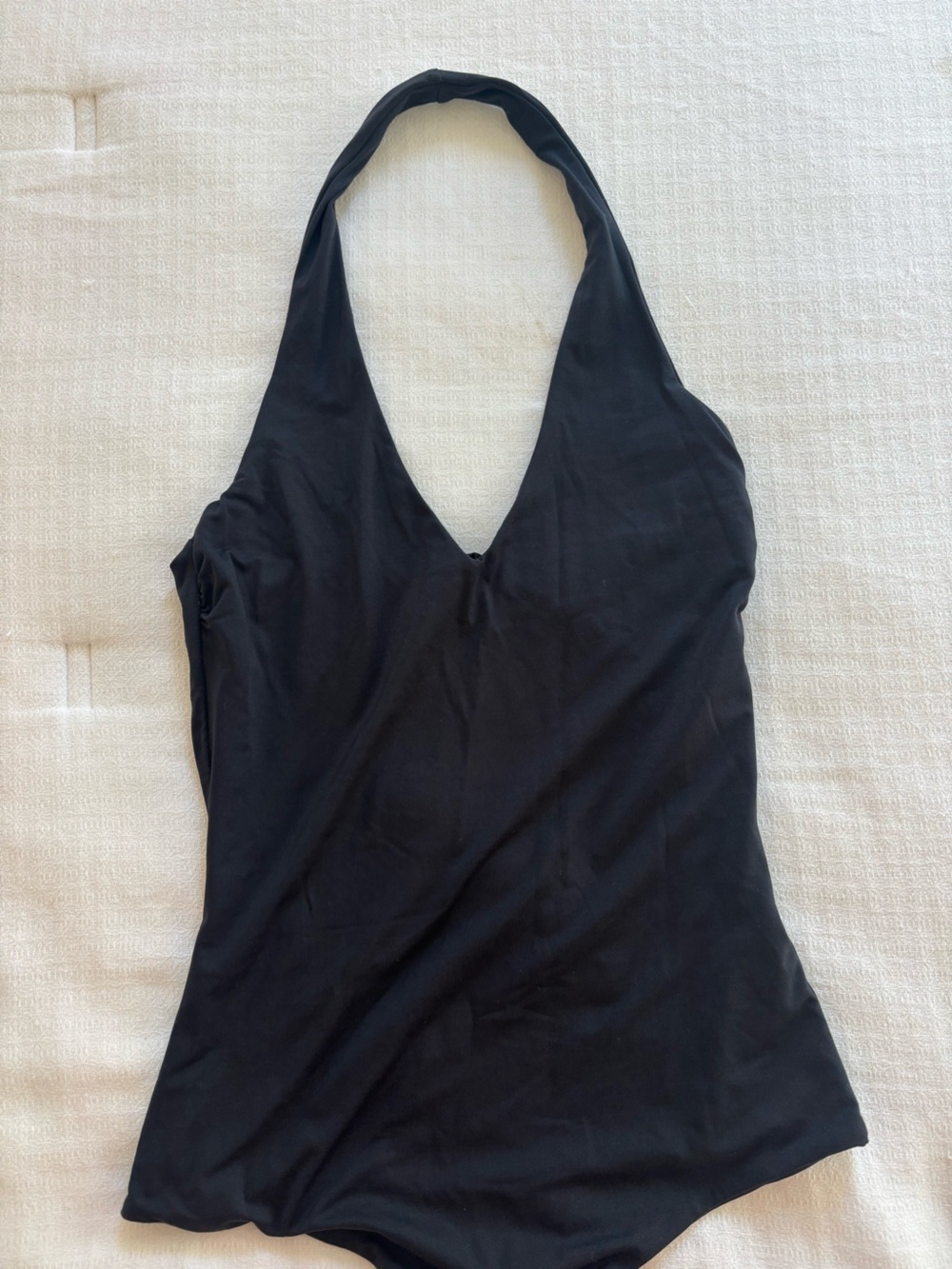 Kookai Classic Black Halter One-Piece Swimsuit